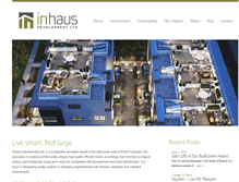 Tablet Screenshot of inhaus.ca